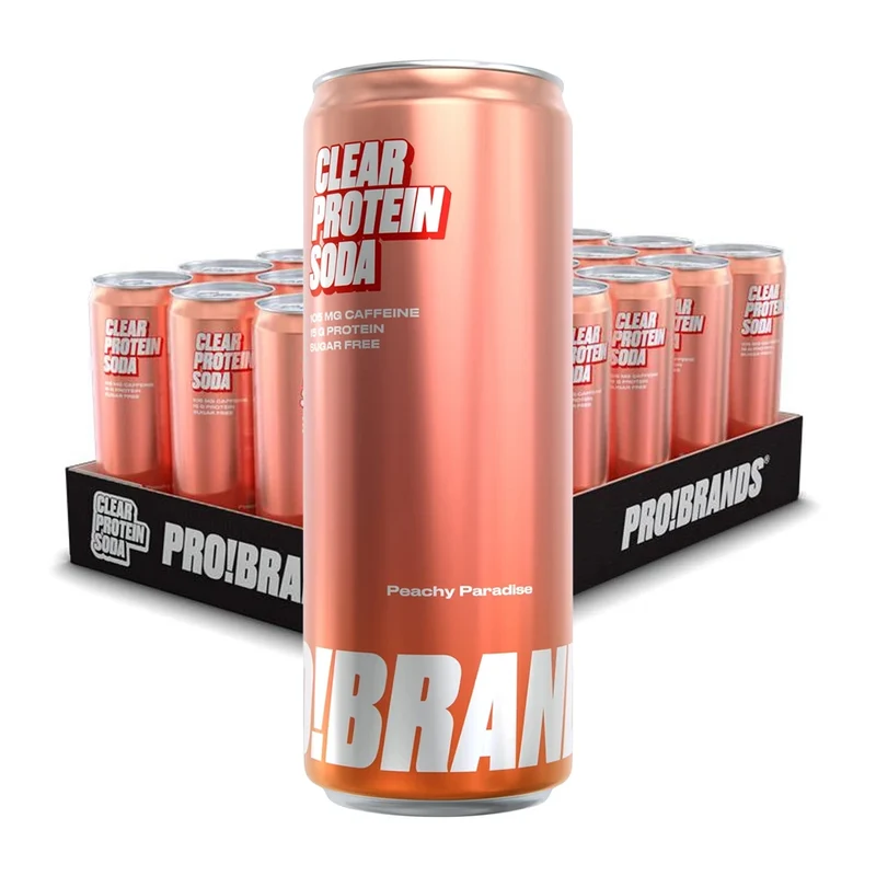 24 x Pro Brands Clear Protein Soda 330 ml