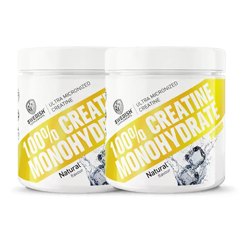2 x Swedish Supplements Creatine Monohydrate 250 g