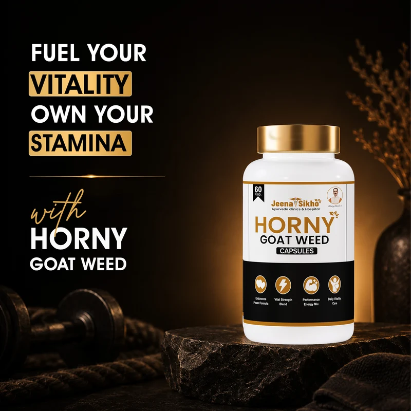 Horny Goat Weed Capsules | Herbal Vitality Blend with Ashwagandha | Provides Stamina, Strength & Daily Energy