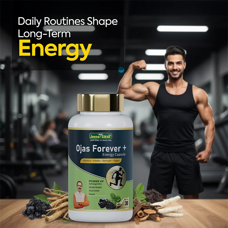 Ojas Forever+ Energy Capsule | Ayurvedic Capsules for Energy, Stamina & Strength