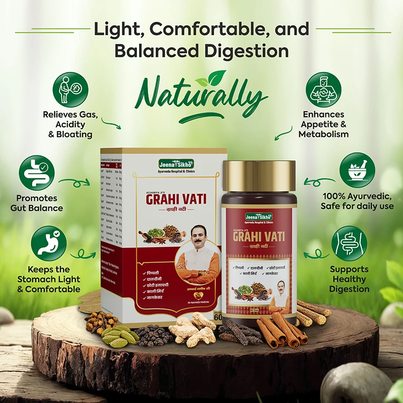 Grahi Vati | Ayurvedic Digestive Support Tablets for Gas & Bloating