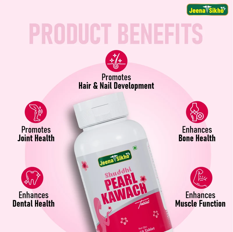 Shuddhi Pearl Kawach Tablets | Ayurvedic Calcium, Bone & Joint Support for Women