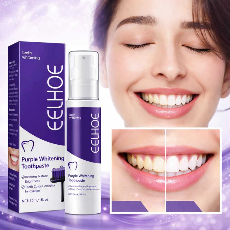 Purple Whitening Toothpaste | Neutraliseert Gele Tanden Direct en Geeft een Stralendere Glimlach in Minuten