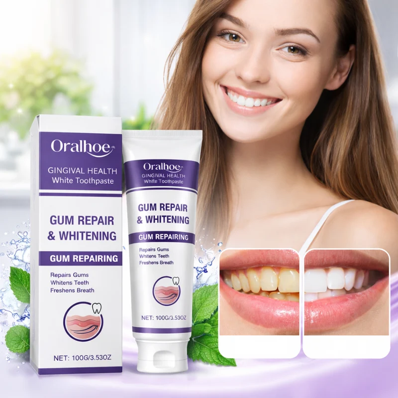 Gum Repair & Whitening Tandpasta | Herstelt Tandvlees, Verwijdert Vlekken en Verbetert Je Glimlach Snel