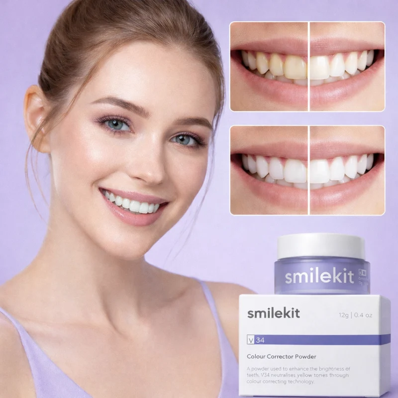 Smilekit V34 | Neutraliseert Gele Tanden Direct en Geeft een Zichtbaar Wittere Glimlach in Minuten