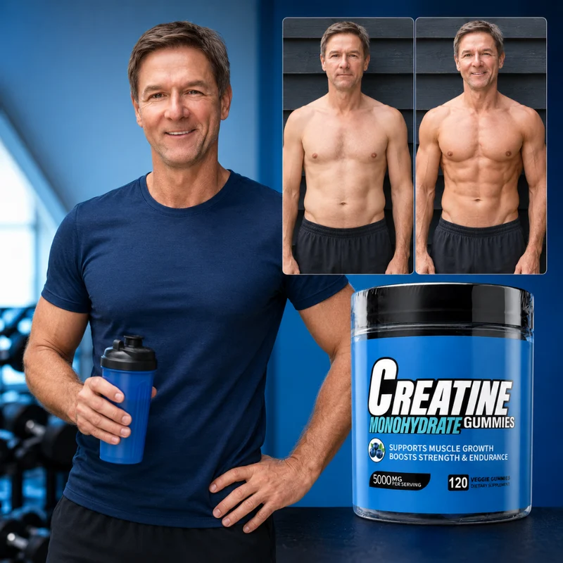 Creatine Monohydraat Gummies | Maximale Spiergroei & Explosieve Kracht — Bewezen Kracht in Elke Hapje