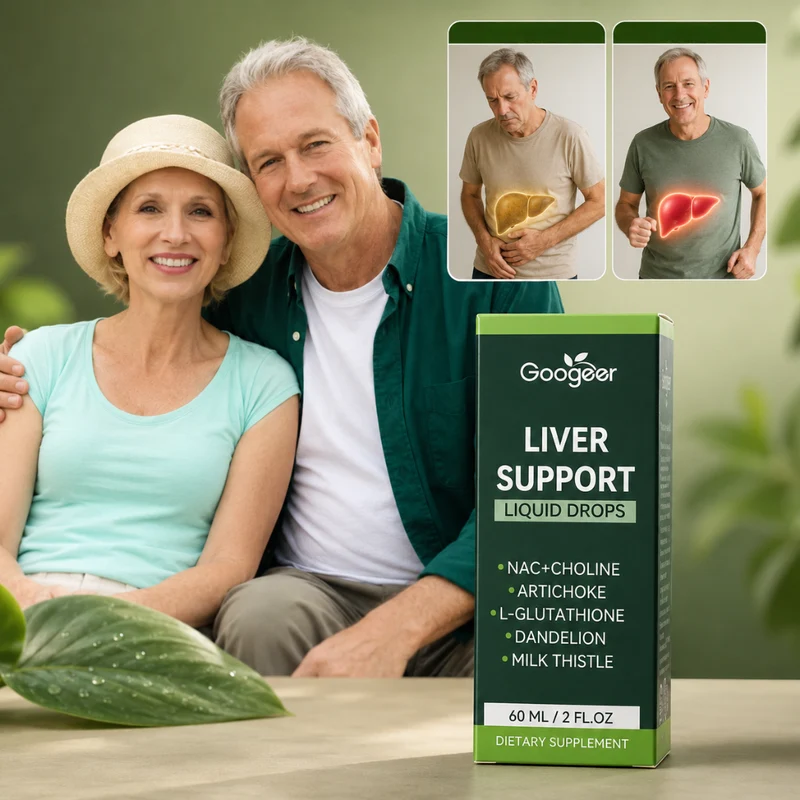 Googear Liver Support | Ziekenhuis-kwaliteit NAC + L-Glutathion Vloeistof — Herstelt Leverfunctie & Energie Snel
