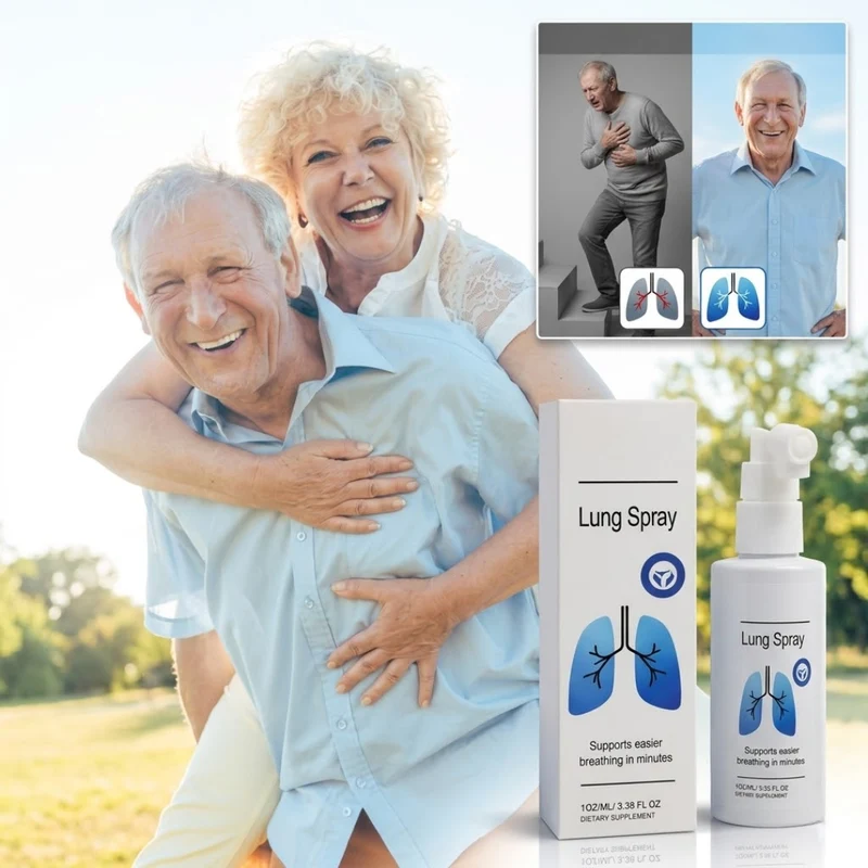 Lung Spray | Snelwerkende Ondersteuning voor Gemakkelijker Ademhalen — Fijne Mist, Snel Effect