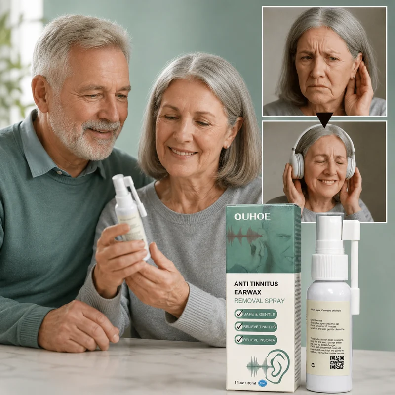 Anti Tinnitus Earwax Removal Spray | Verzacht Hardnekkig Oorsmeer Met Gerichte Spraywerking — Voel Schonere Oren Binnen Enkele Dagen