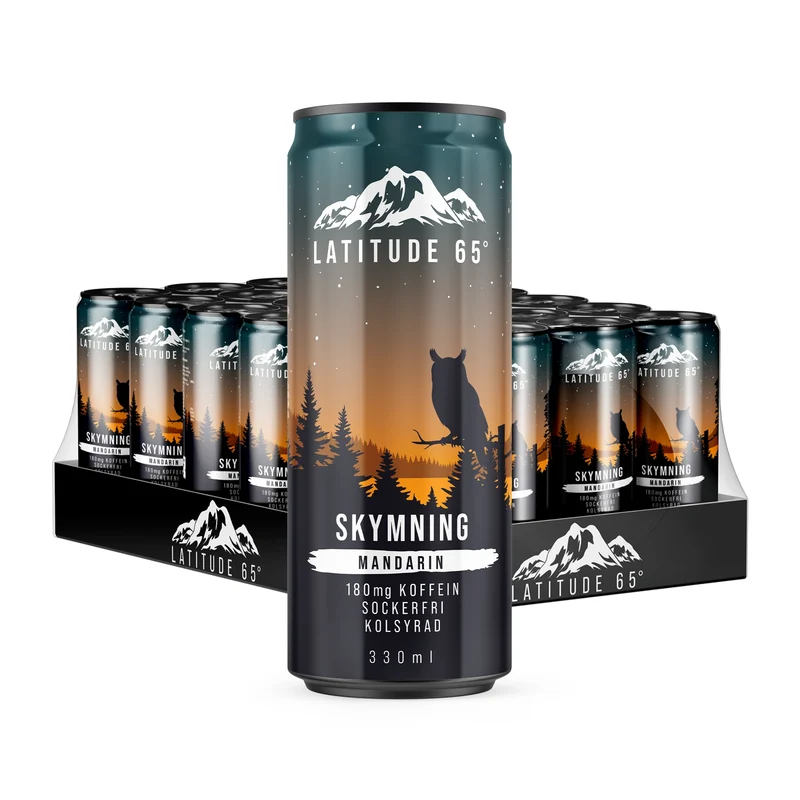 24 x Latitude 65 330 ml Skymning - Mandarin