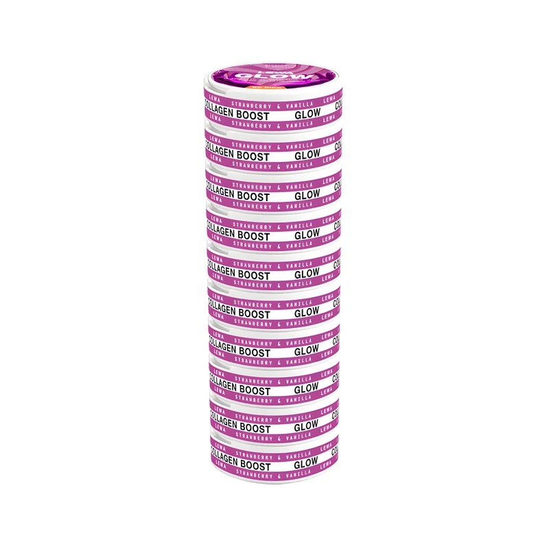10 x LEWA Glow No Nico Strawberry/Vanilla
