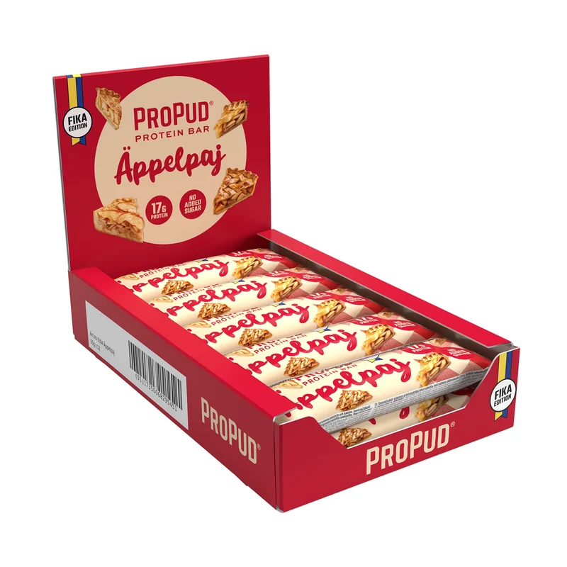 12 x NJIE ProPud Proteinbar 55 g Äppelpaj