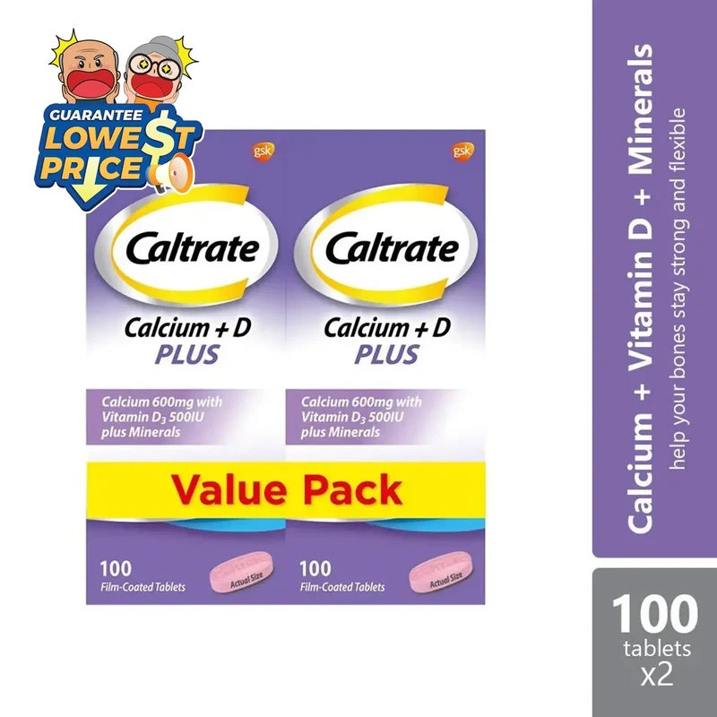 Caltrate 600 Plus 2x100s | Bone Health Formation