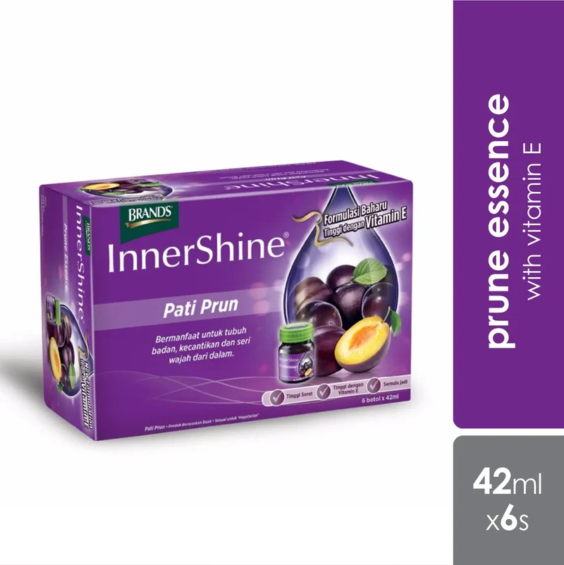Brands Innershine Pati Prun Camu Camu 6x42ml | Promotes Regular Bowel Movement