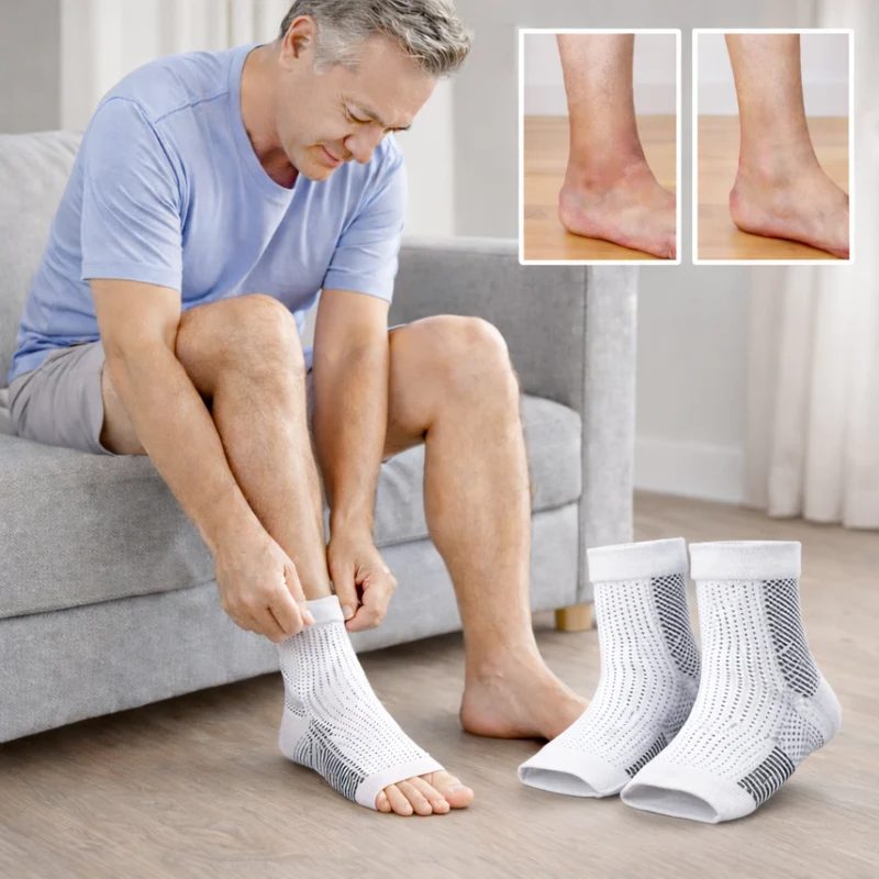 Toeless Compression Enkel Sleeves | Geleidelijke Compressie Ontworpen voor Comfort en Dagelijkse Ondersteuning