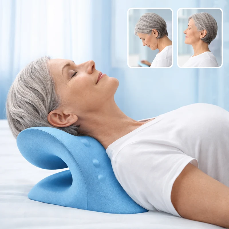 Cervicaal Tractiekussen | Ondersteunt Nekontspanning en Houdingscomfort