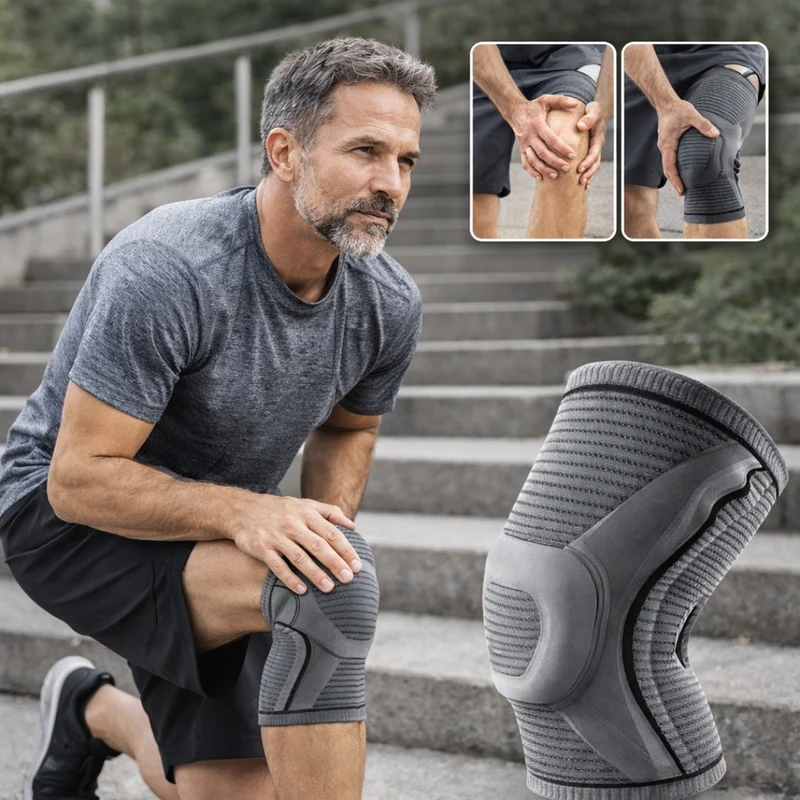 Actieve Knie Compressie Sleeve | Gerichte Ondersteuning voor Sterkere en Zekerder Beweging