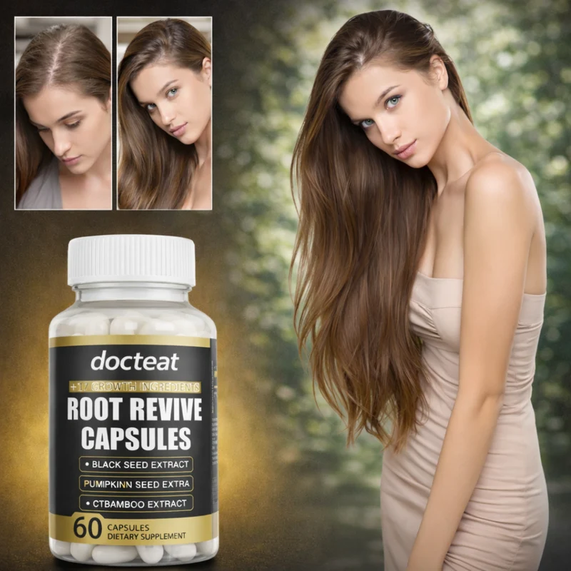 Docteat Root Revive Capsules | Ondersteunt Dikker en Sterker Haar bij Tot 94% van de Gebruikers Binnen Enkele Weken