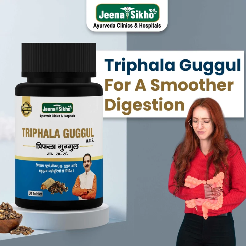 Triphala Guggul Tablets | Supports Piles, Eases Discomfort & Pain, Promotes Digestion, Gut & Bowel Health