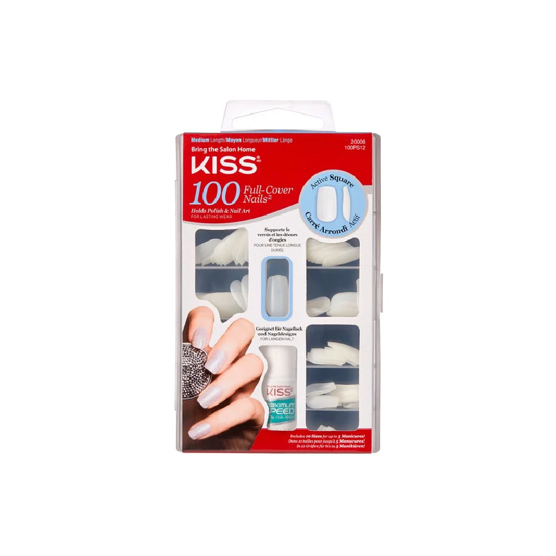 Kiss 100 Full Cover Active Square Nails