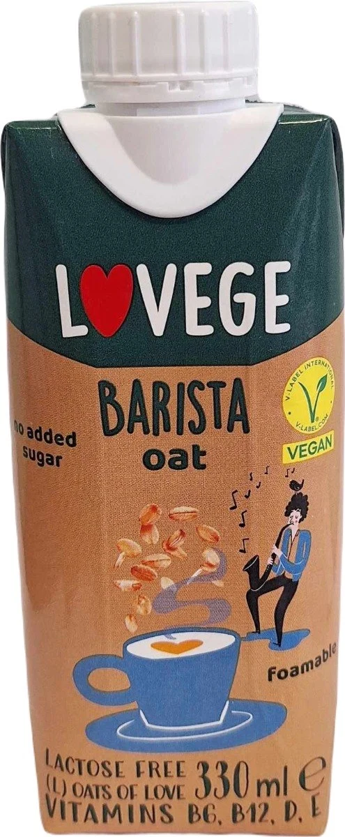 Sante Lovege Haferflockengetränk für Baristas Zuckerfrei 0,33l