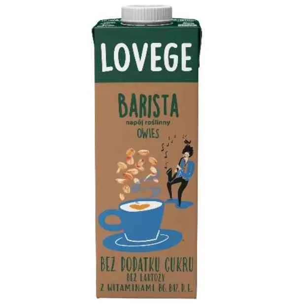 Sante Lovege Haferflocken-Getränk für Baristas Zuckerfrei 1l