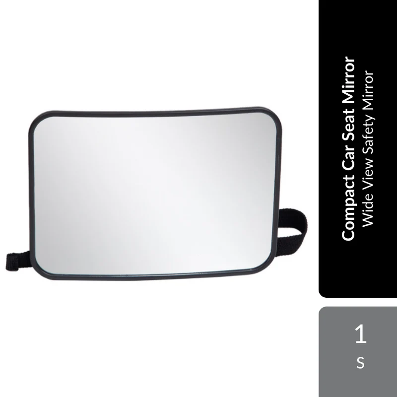 Koopers Compact Car Seat Mirror 1s | Wide View Safety Mirror For Easy Baby Monitoring While Driving