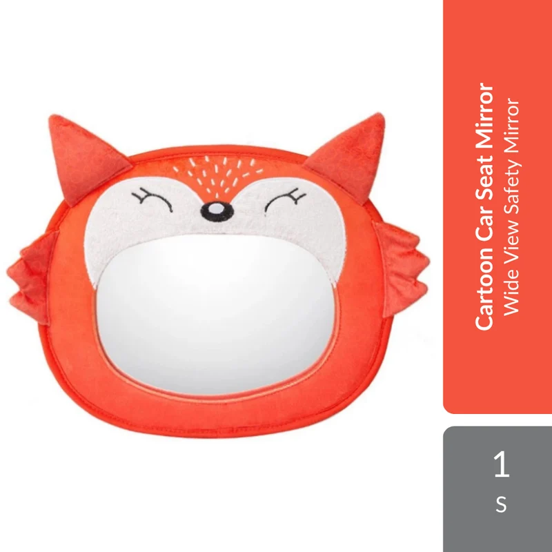 Koopers Cartoon Car Seat Mirror 1s | Wide View Safety Mirror For Easy Baby Monitoring While Driving