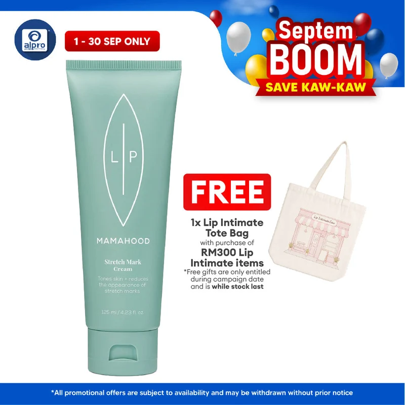 Lip Intimate Stretch Mark Cream 125mL | Helps Reduce Appearance of Stretch Marks
