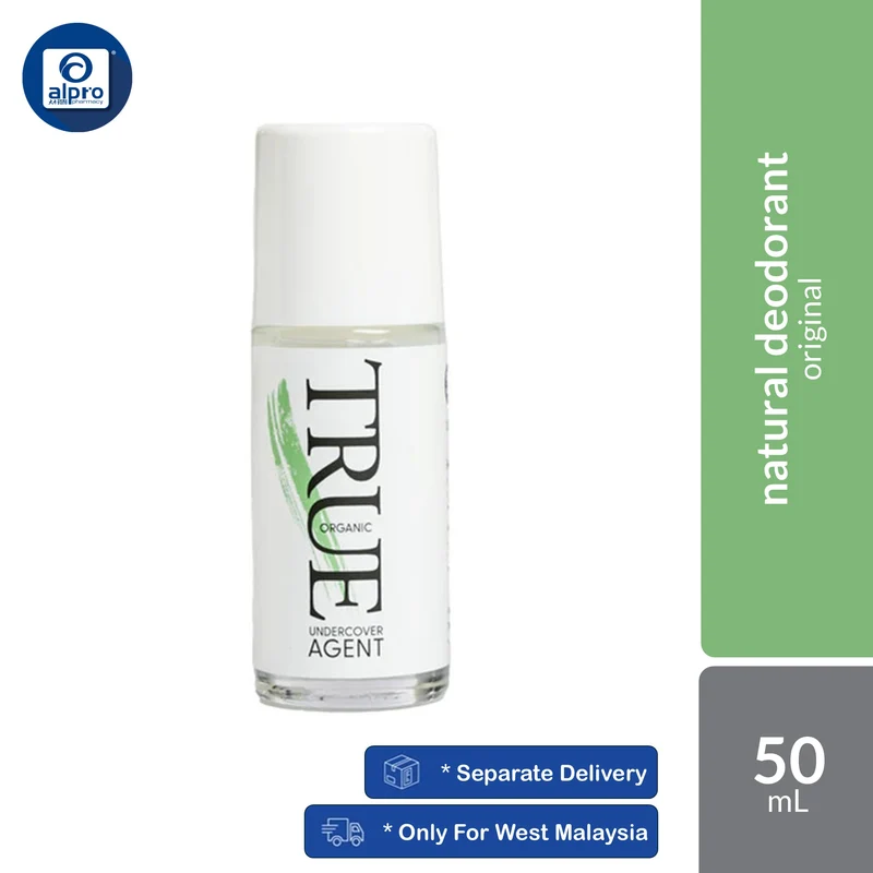 True Organic Deodorant (Original /Lemongrass / Ylang Ylang / Lavender) 50mL | Neutralise Body Odour & Reduce Sweat