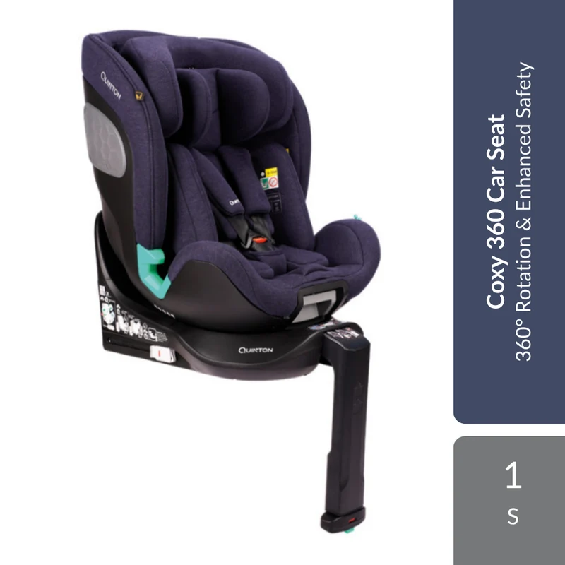 Quinton Coxy 360 Car Seat 1s | 360° Rotation & Enhanced Safety For Comfortable Travel