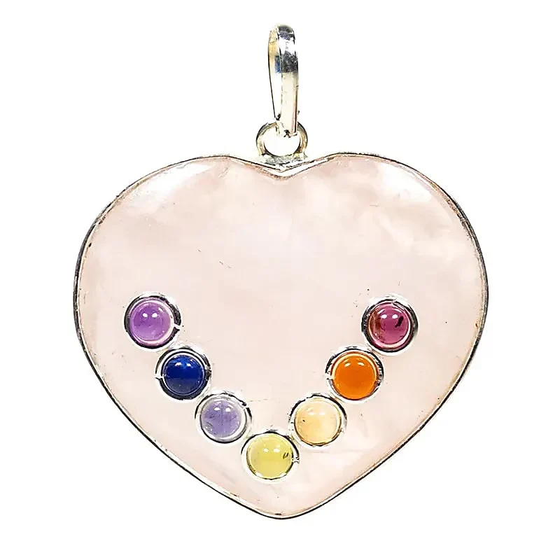 Riipus Ruusukvartsisydän - Chakra