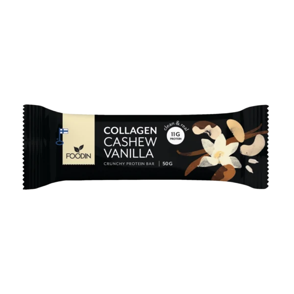 Foodin - Collagen Protein Bar Cashew-vanilla 50g