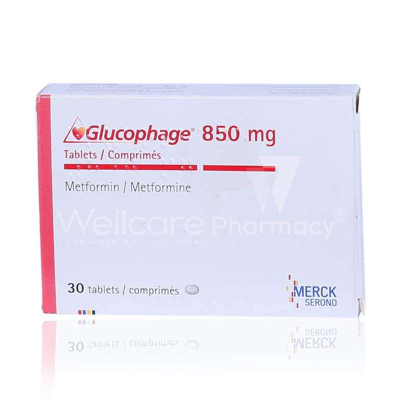 Glucophage 850mg Tablets 30'S