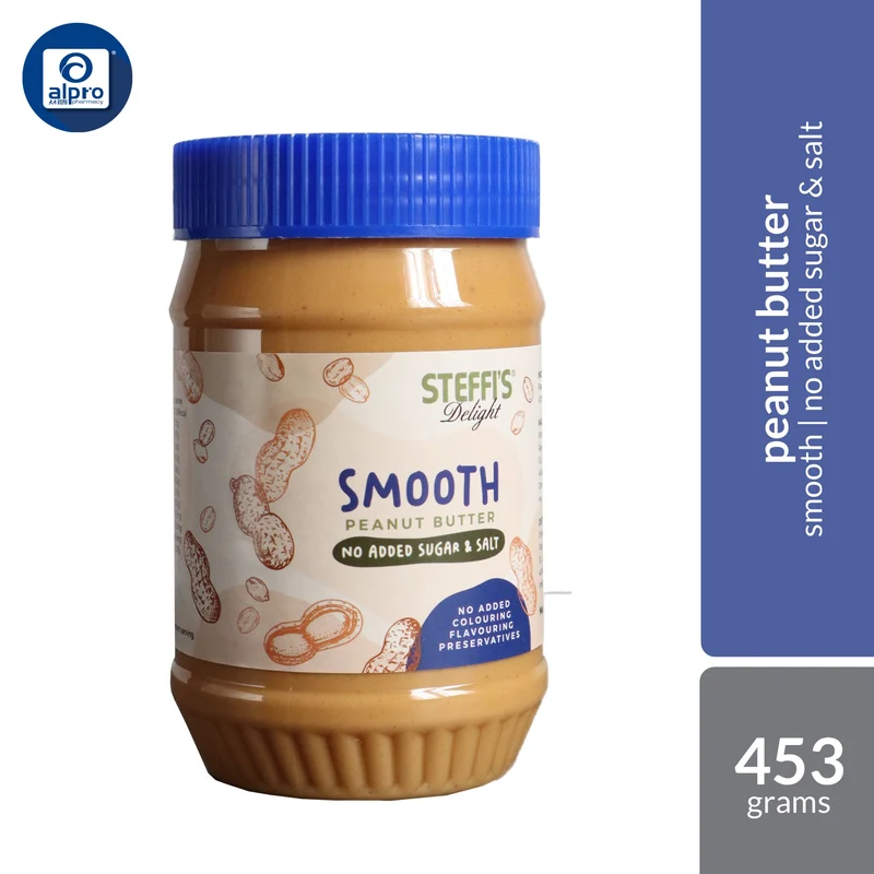 Steffi's Smooth Peanut Butter 453g | No Added Sugar & Salt