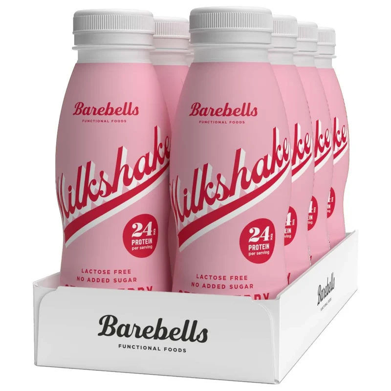 8 x Barebells Milkshake 330 ml Strawberry