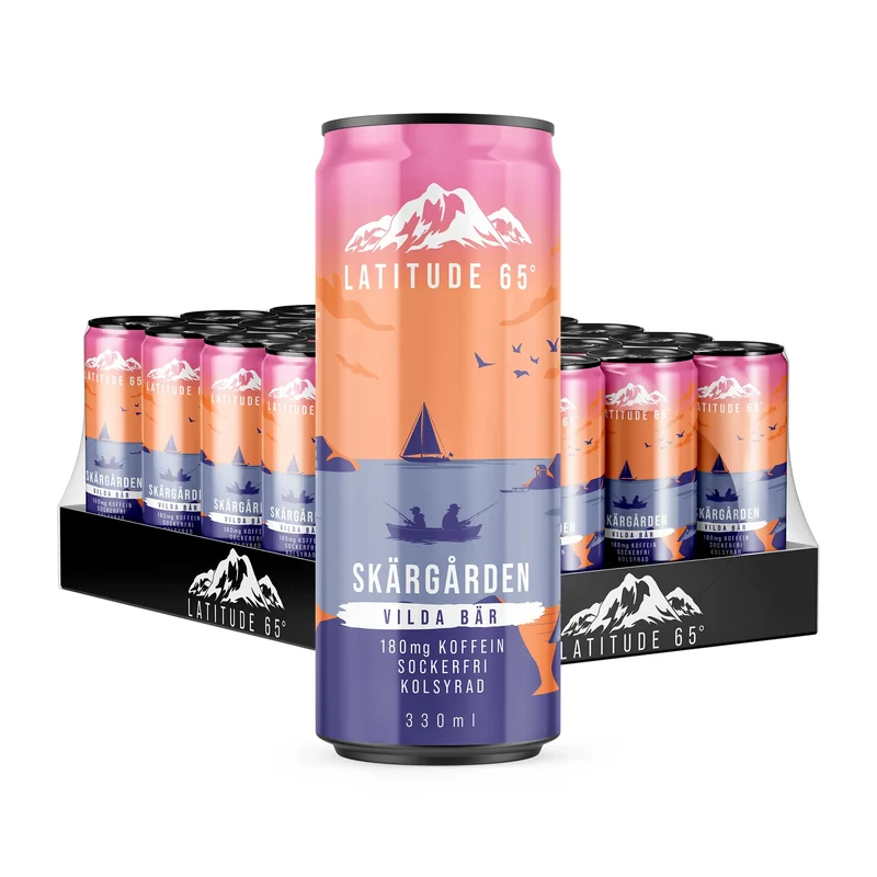 24 x Latitude 65 330 ml Skärgården - Vilda bär