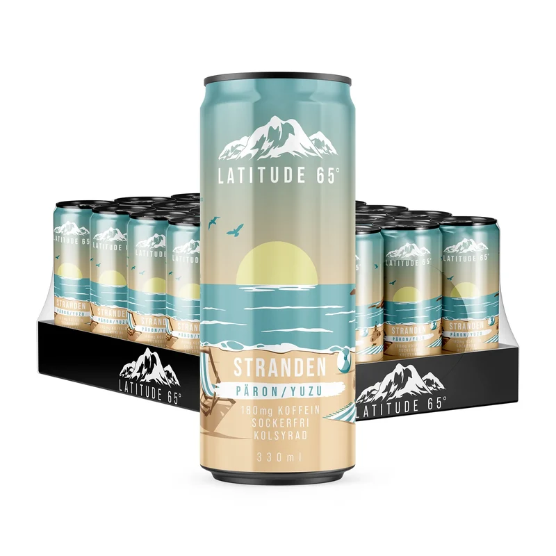 24 x Latitude 65 330 ml Stranden - Päron/Yuzu