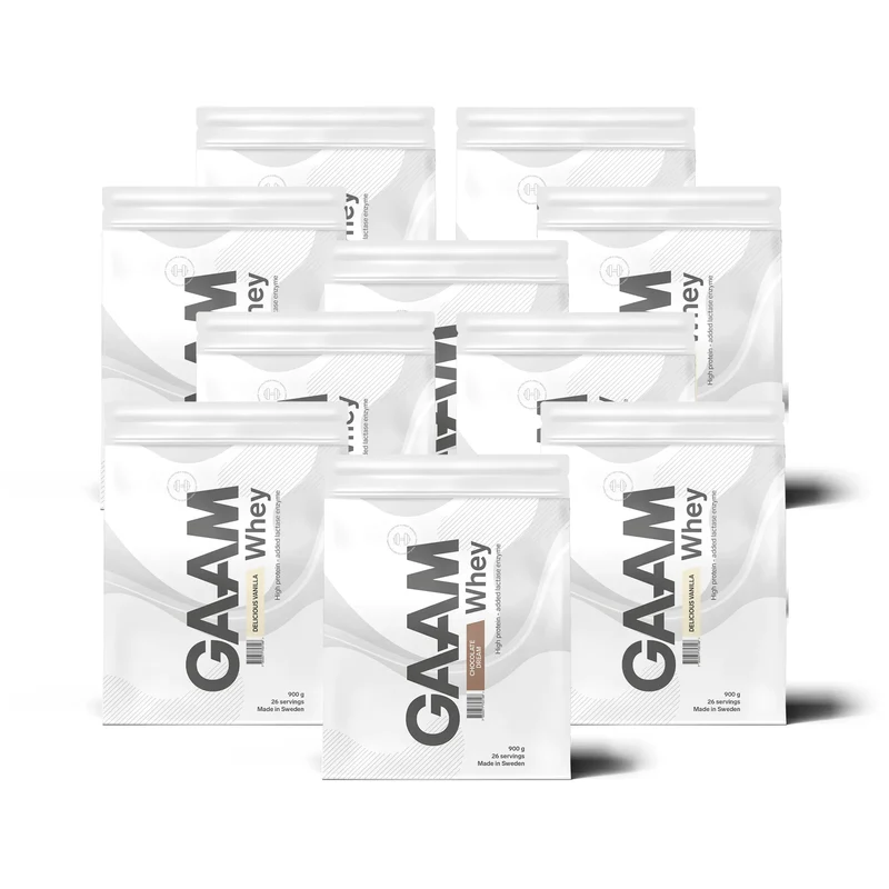 10 x GAAM Whey 900 g