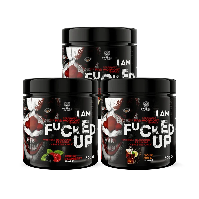 3 x Swedish Supplements Fu*ked up Joker Edition PWO 300 g