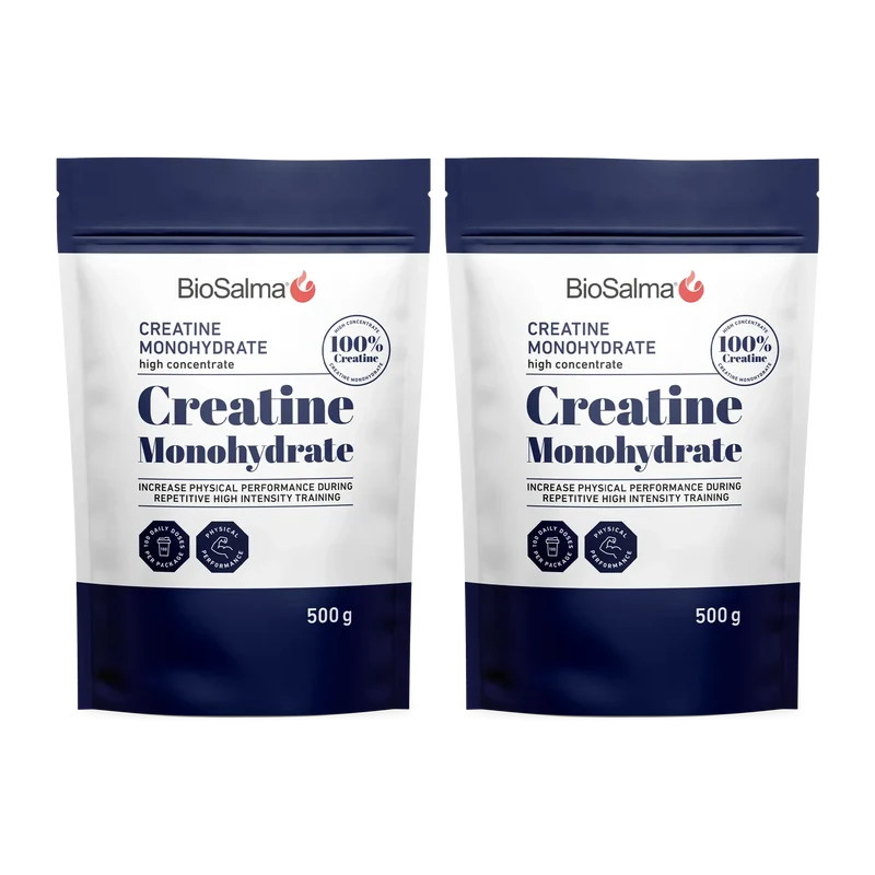 2 x BioSalma Creatine Monohydrat 500 g