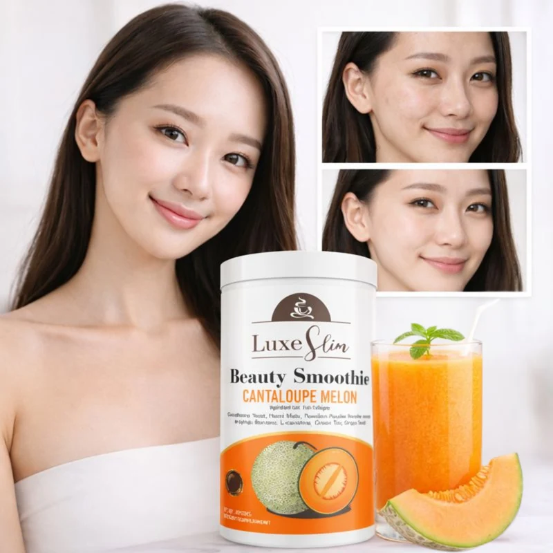 Luxe Slim Beauty Smoothie Cantaloupe Melon | Zichtbaar Stralendere en Stevigere Huid Binnen Enkele Dagen
