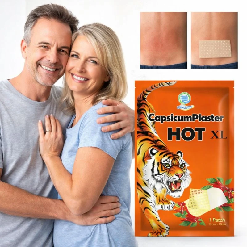 Capsicum Plaster HOT XL | Krachtige Warmteverlichting Die Binnen Minuten Diep Doordringt