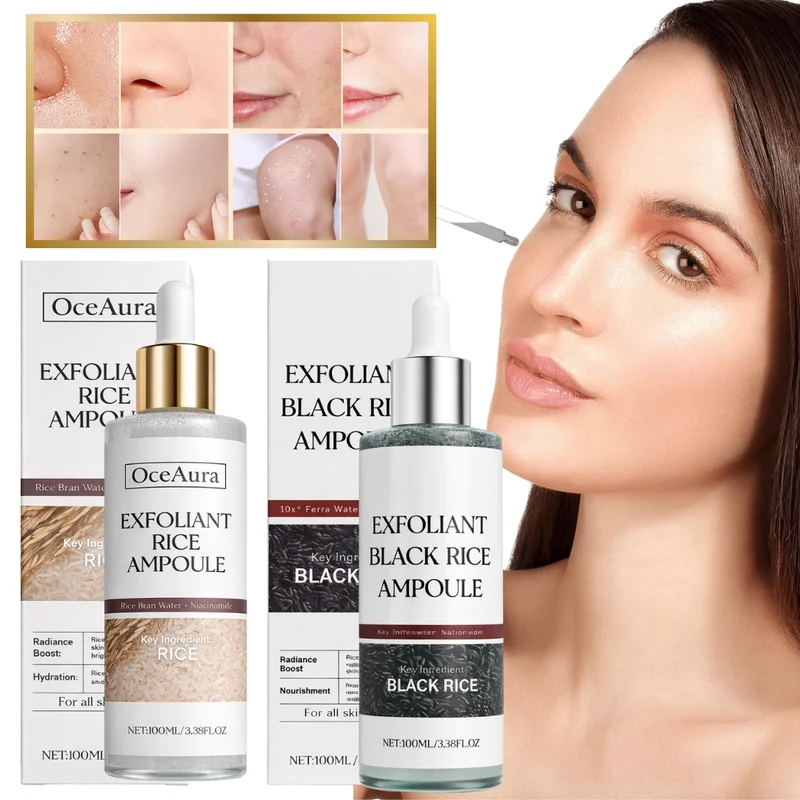 OceAura Exfoliant Rice Ampoule | Reinigt Poriën Direct en Geeft Je Huid Binnen Minuten Een Frisse Glow