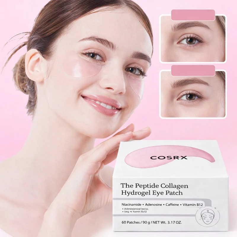 COSRX Peptide Collagen Hydrogel Oogpatches | Zichtbaar Strakkere Onderogen in Slechts 10 Minuten