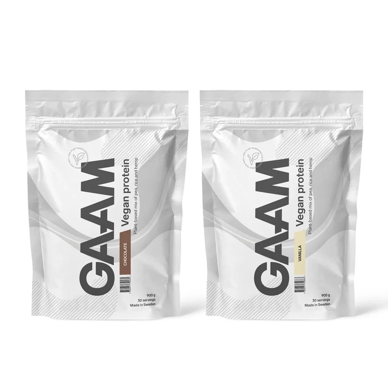 2 x GAAM Vegan Protein 900 g