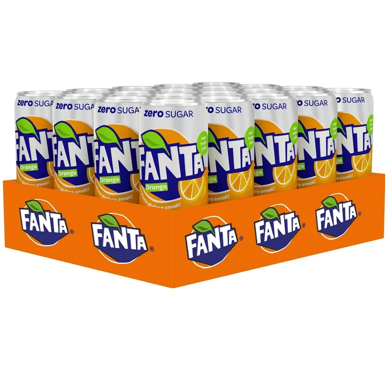 20 x Fanta Orange Zero 330 ml
