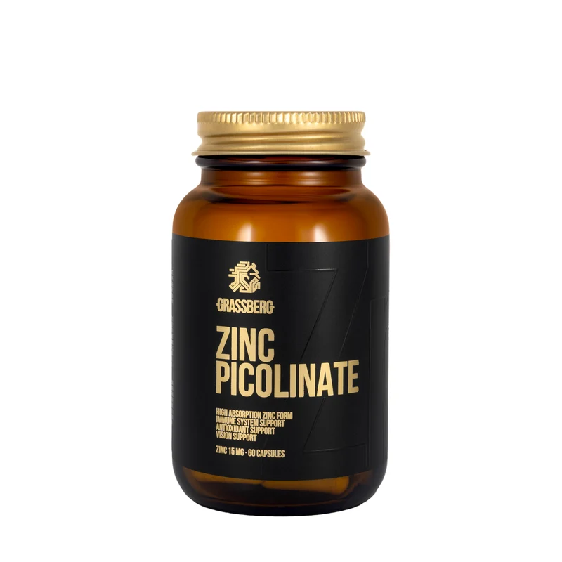 Grassberg Zinc Picolinate 15 mg 60 Capsules