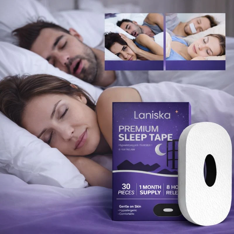 Laniska Premium Sleep Tape | Vermindert Snurken & Droge Mond vanaf de Eerste Nacht