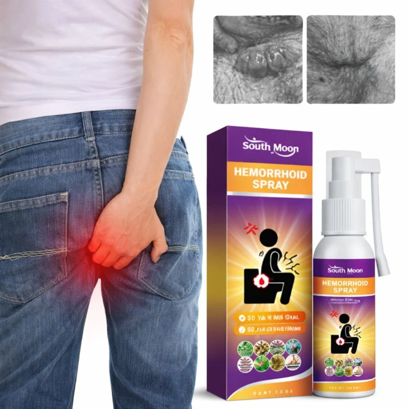 South Moon Hemorrhoid Spray | Verlicht Pijn, Jeuk en Zwelling Binnen Enkele Minuten